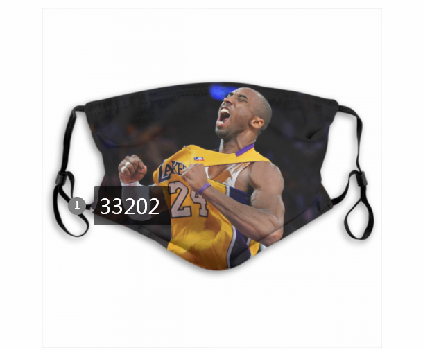 2021 NBA Los Angeles Lakers #24 kobe bryant 33202 Dust mask with filter